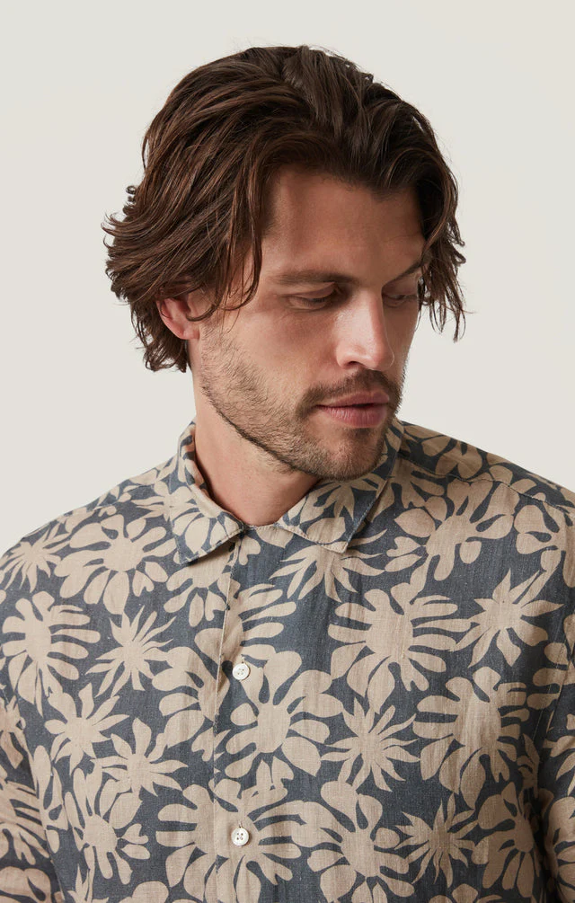 34 Heritage Bloom Linen Shirt - Twine - Image 6