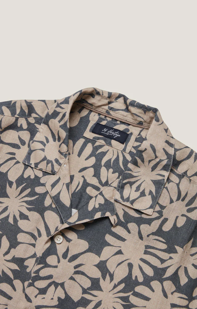 34 Heritage Bloom Linen Shirt - Twine - Image 8