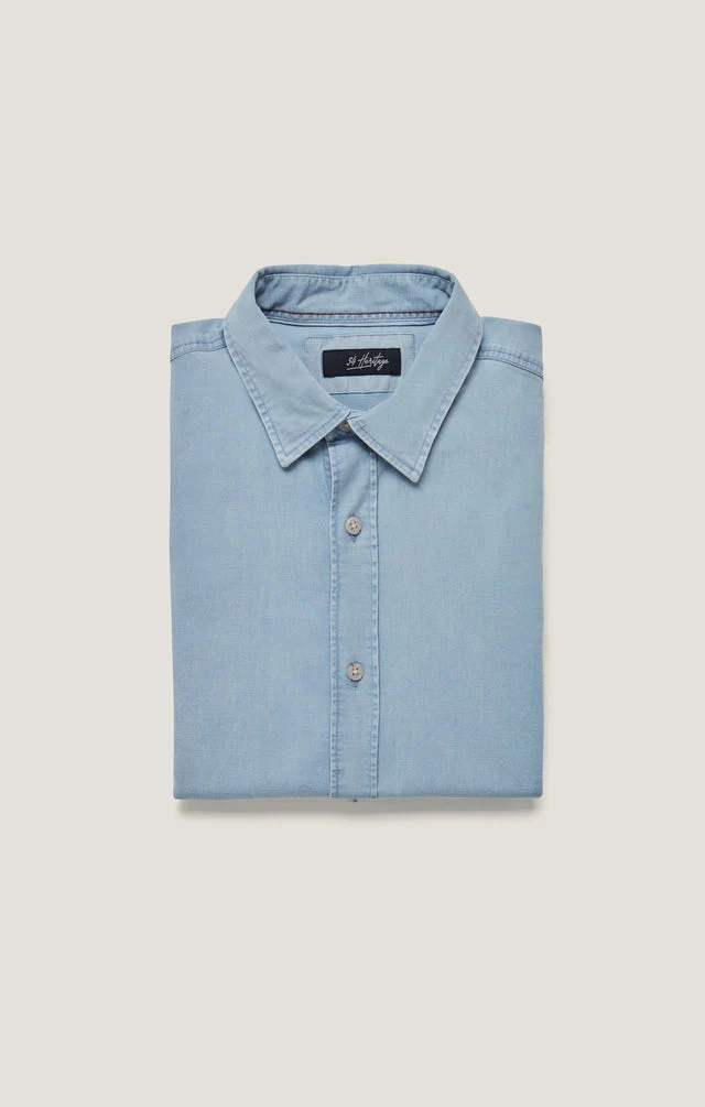 34 Heritage Denim Shirt Bleach - Image 8