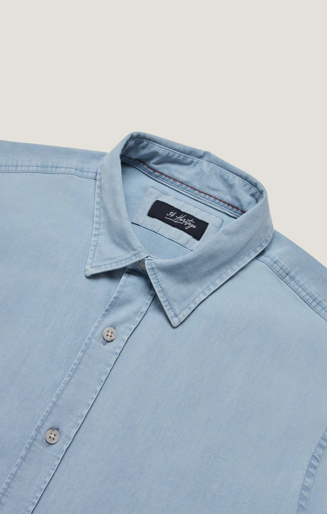 34 Heritage Denim Shirt Bleach - Image 9
