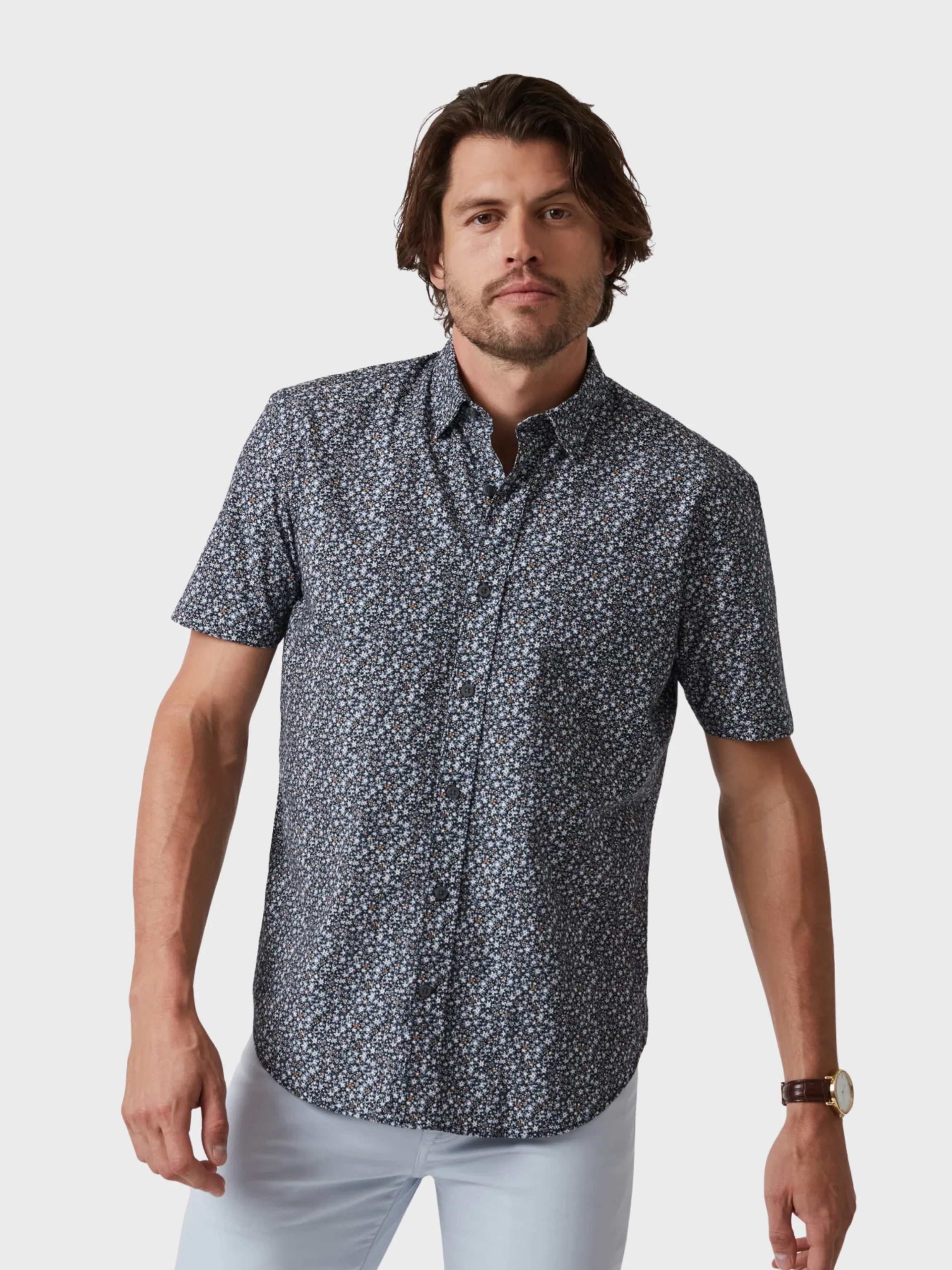 34 Heritage Field Short Sleeve Shirt Dark Navy
