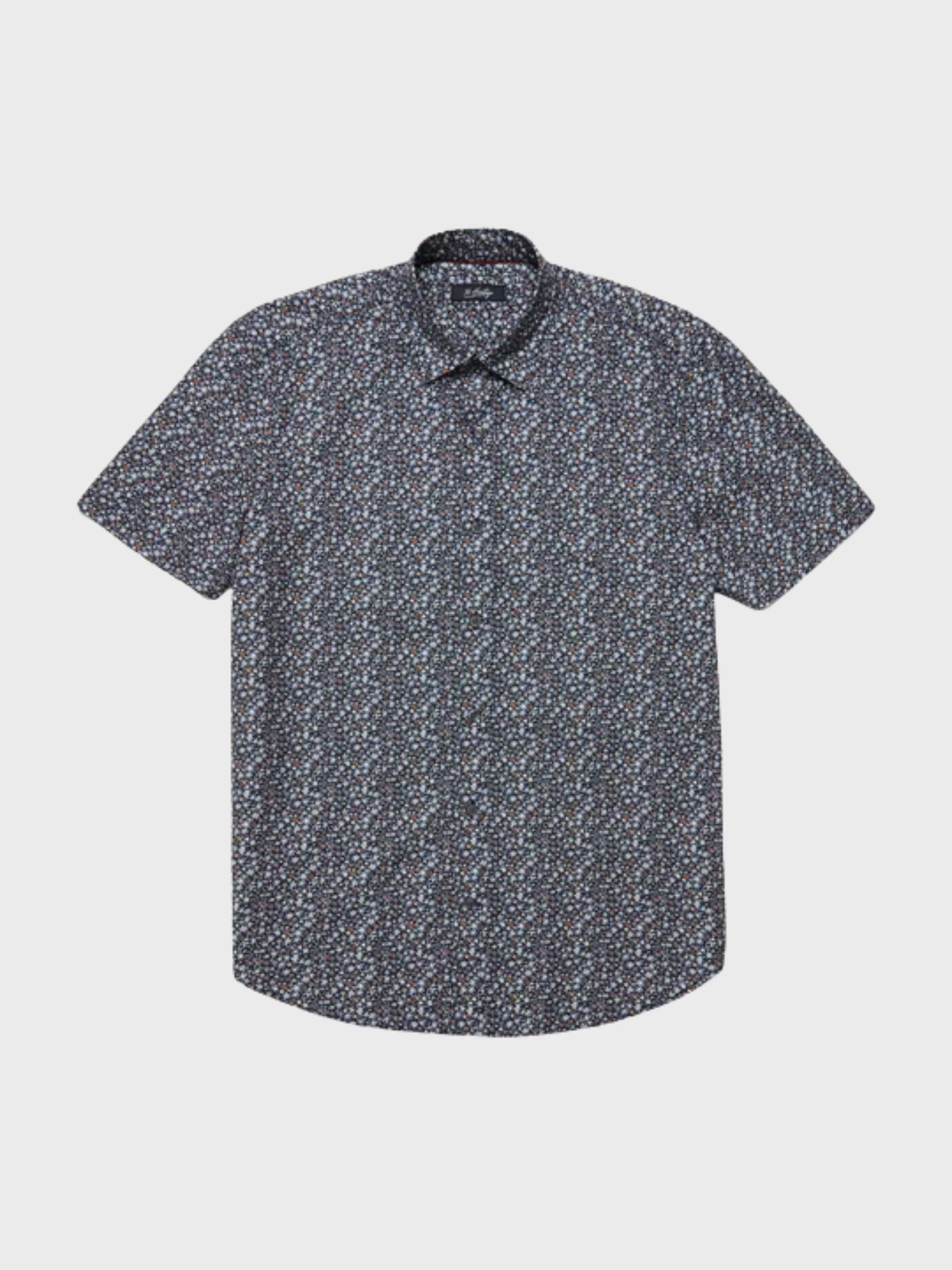 34 Heritage Field Short Sleeve Shirt Dark Navy - Image 2