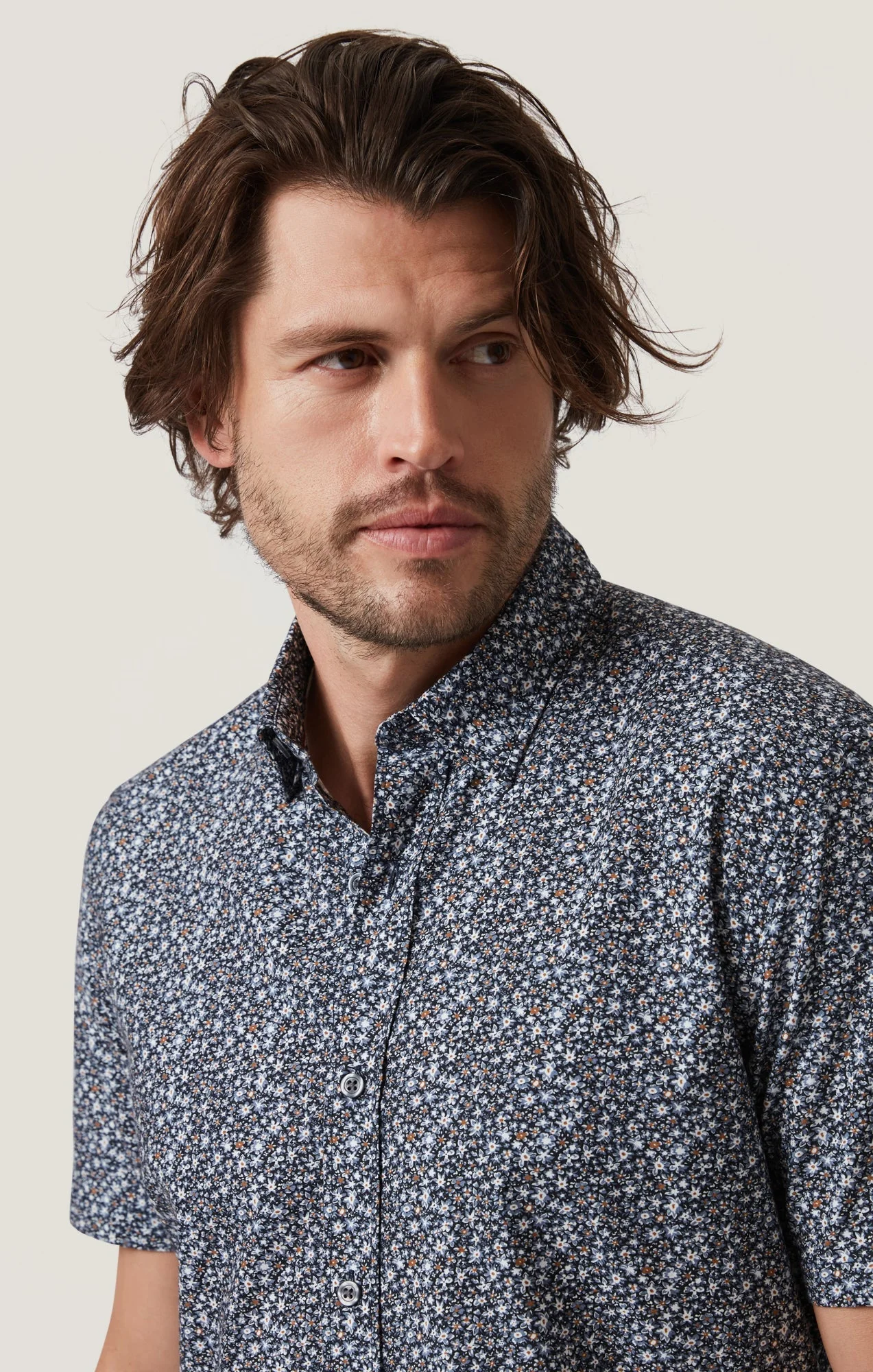 34 Heritage Field Short Sleeve Shirt Dark Navy - Image 7