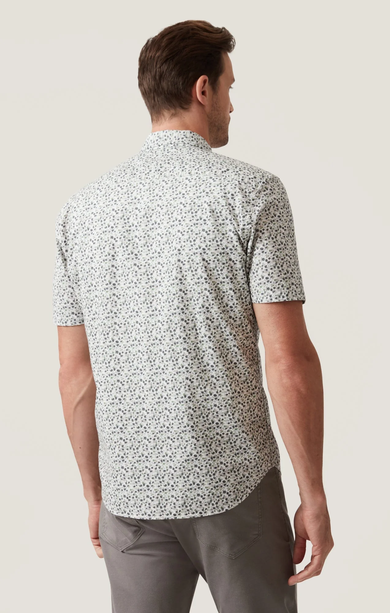 34 Heritage Grove Short Sleeve Shirt Olive - Image 3