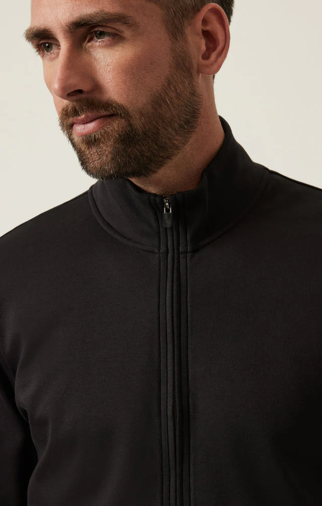 34 Heritage High Neck Zip-Up Black - Image 5