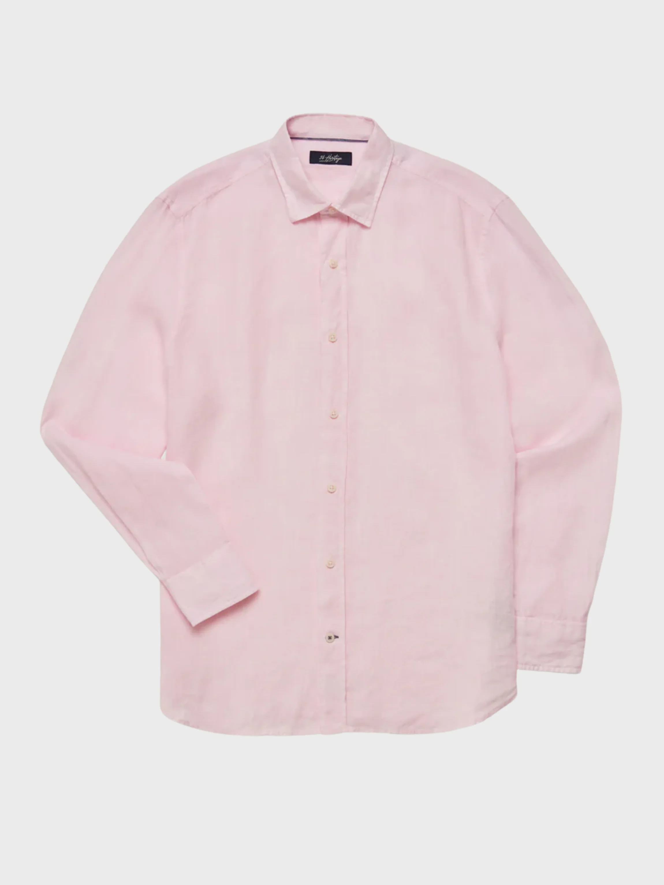 34 Heritage Linen Chambray Shirt Pink - Image 2