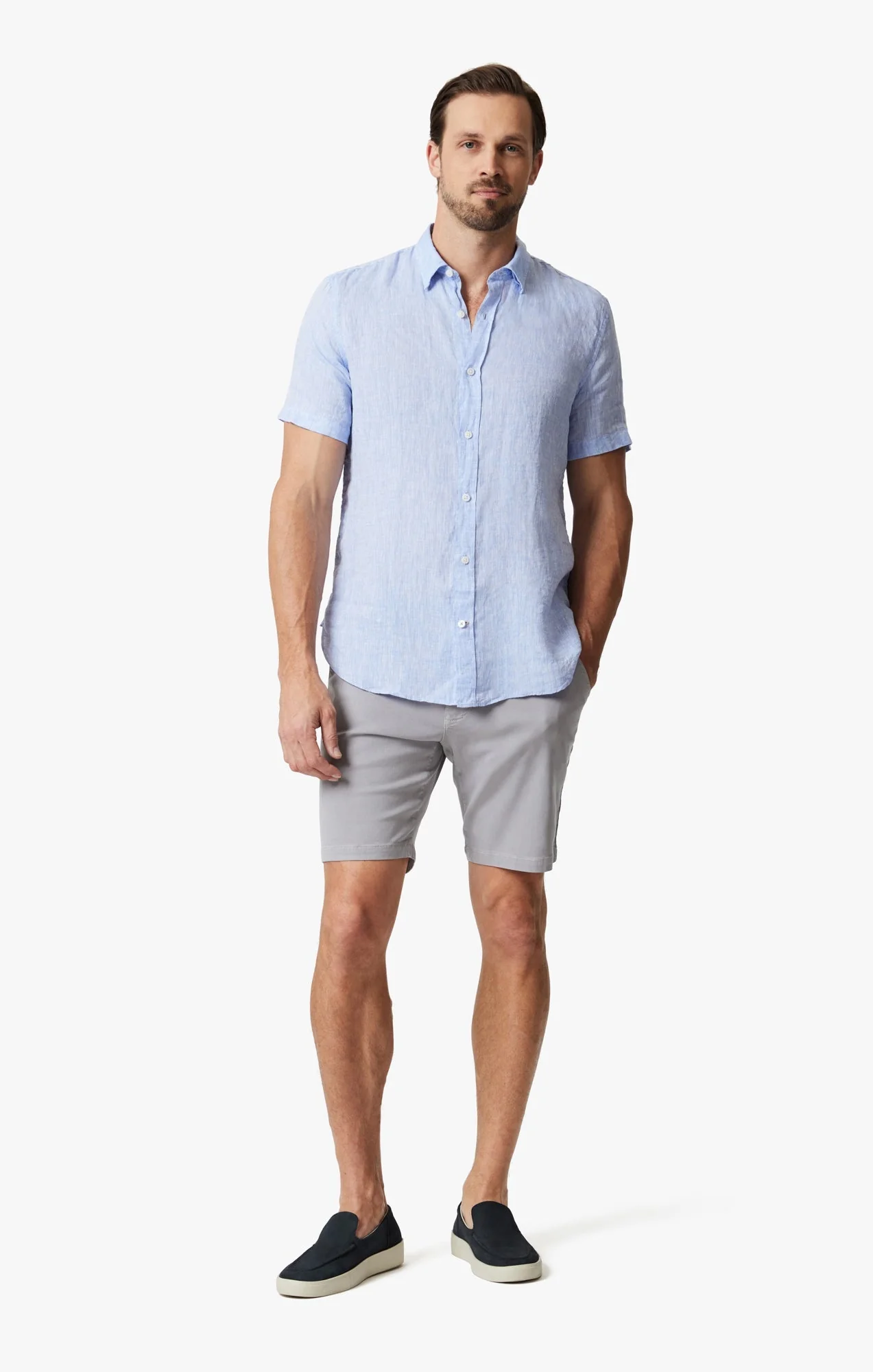 34 Heritage Linen Short Sleeve Shirt Hawaiian Ocean - Image 4