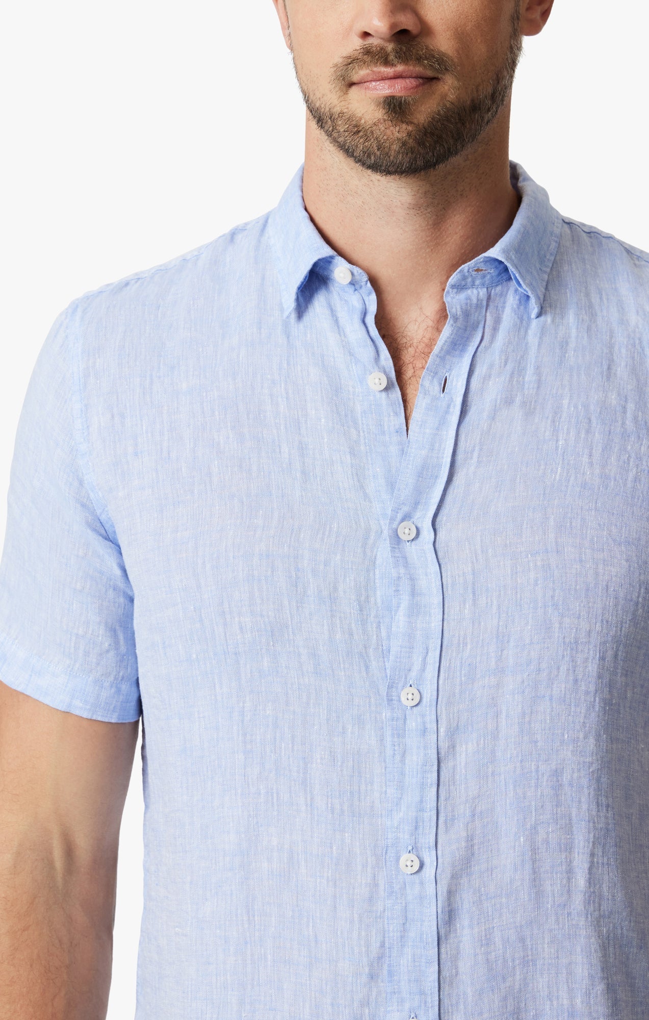 34 Heritage Linen Short Sleeve Shirt Hawaiian Ocean - Image 6