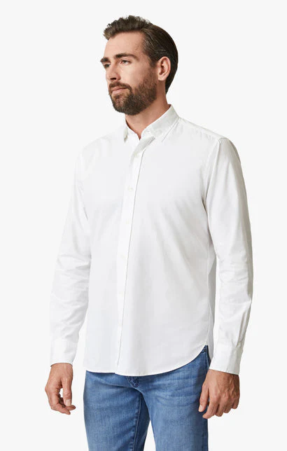 34 Heritage Shirt Luxe Twill - Bright White - Image 3
