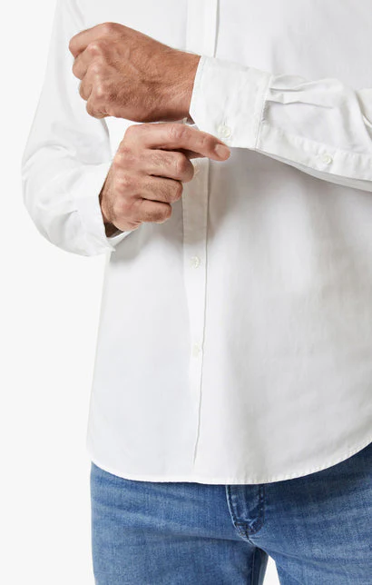 34 Heritage Shirt Luxe Twill - Bright White - Image 6