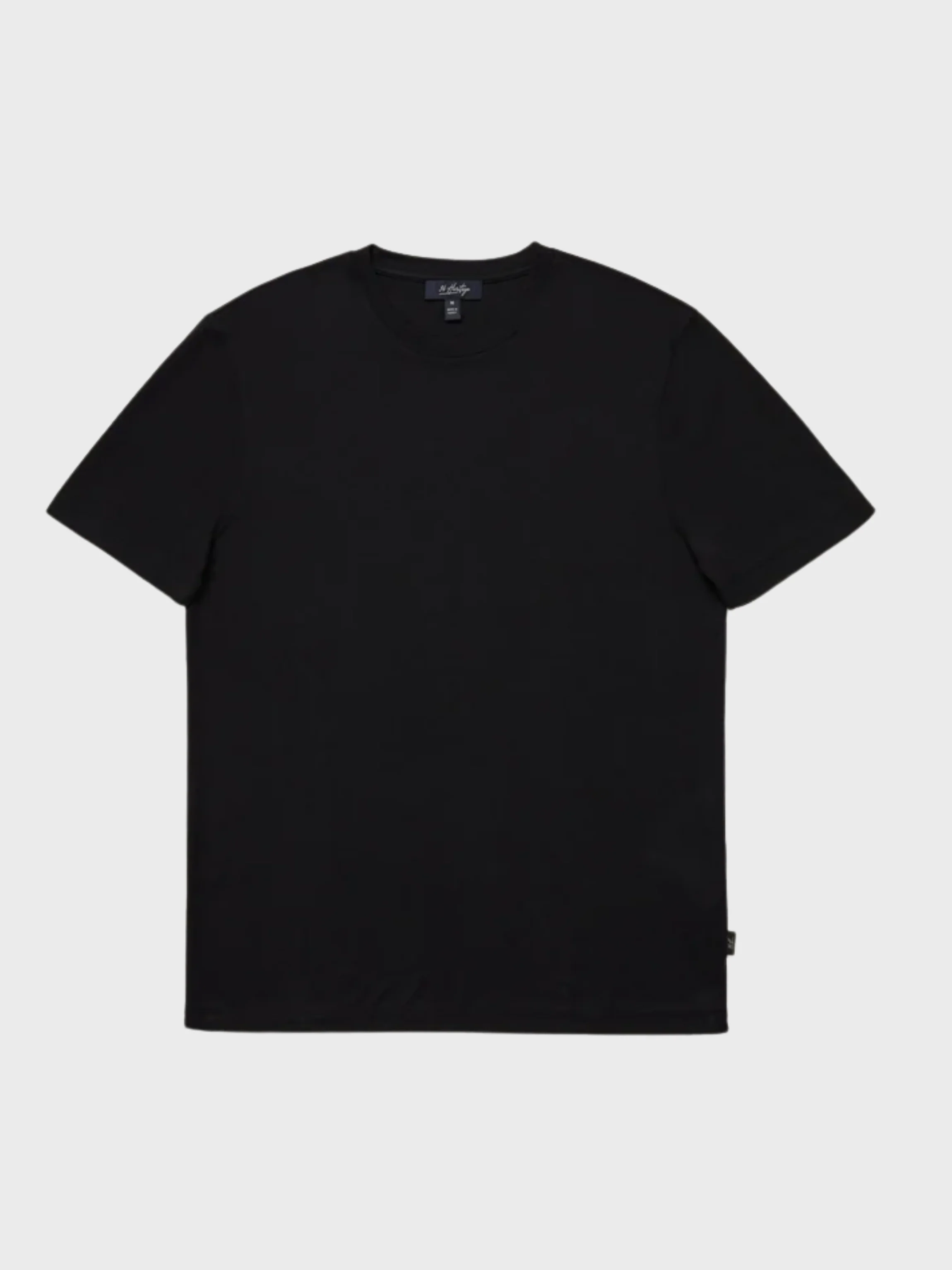 34 Heritage Pique Tee - Black - Image 2