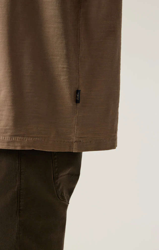 34 Heritage Slub Crew Neck T-Shirt Shitake - Image 6