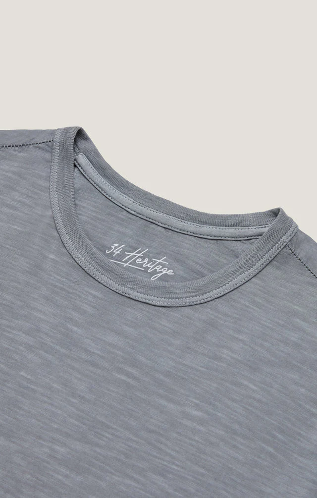 34 Heritage Slub Crew Neck Tshirt Monument Grey - Image 8