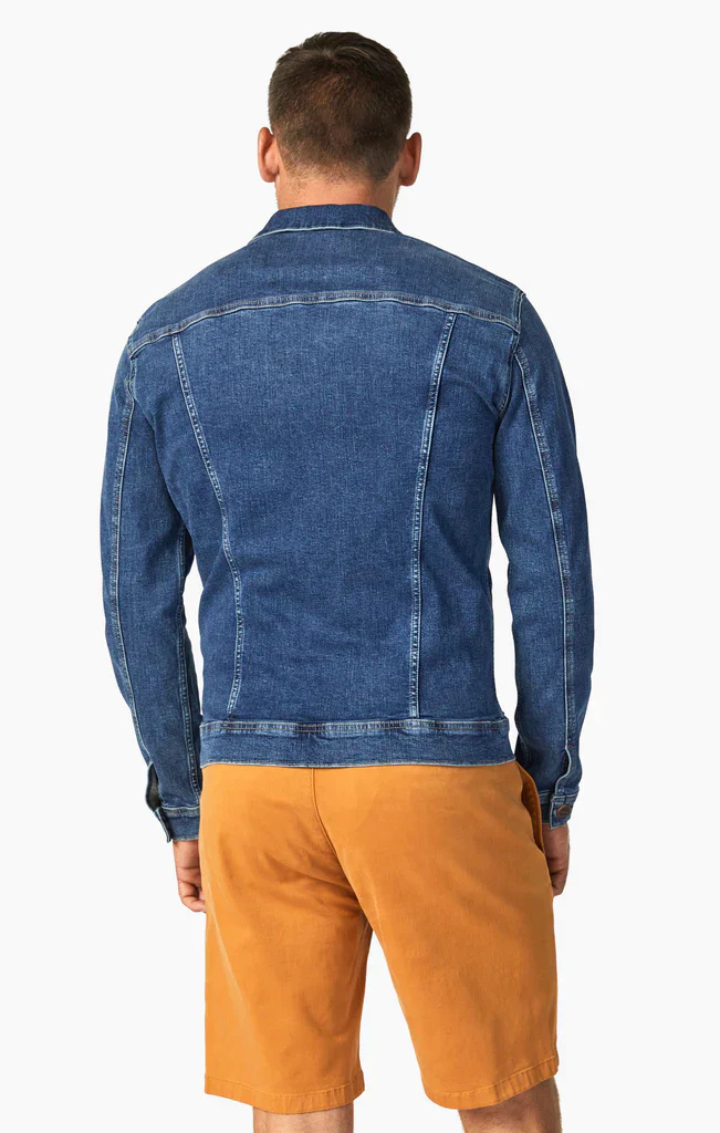 34 Heritage - Travis Organic Jacket - Mid Blue - Image 5