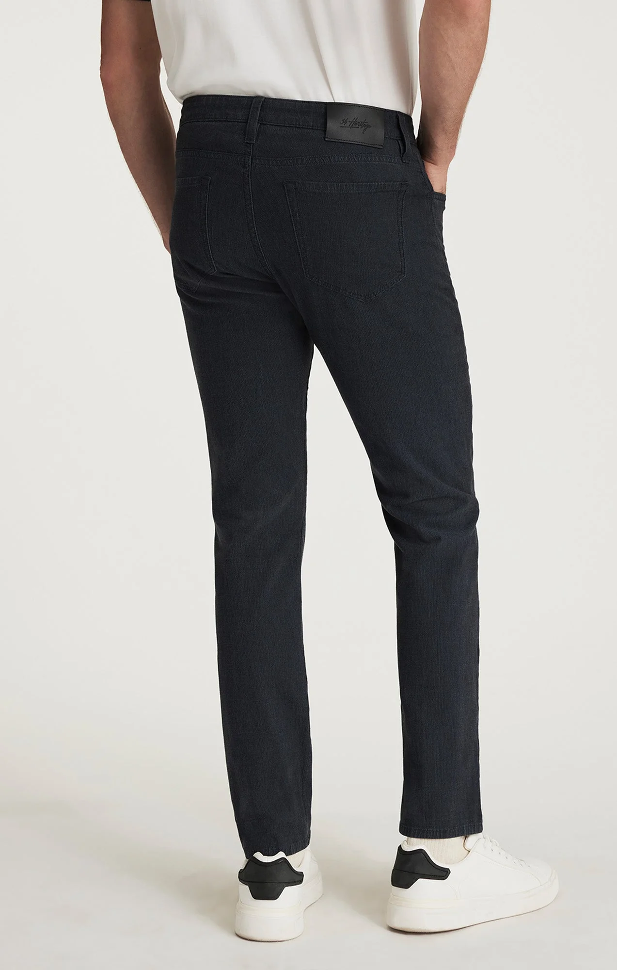 34 Heritage Courage Pant Navy Herringbone - Image 3