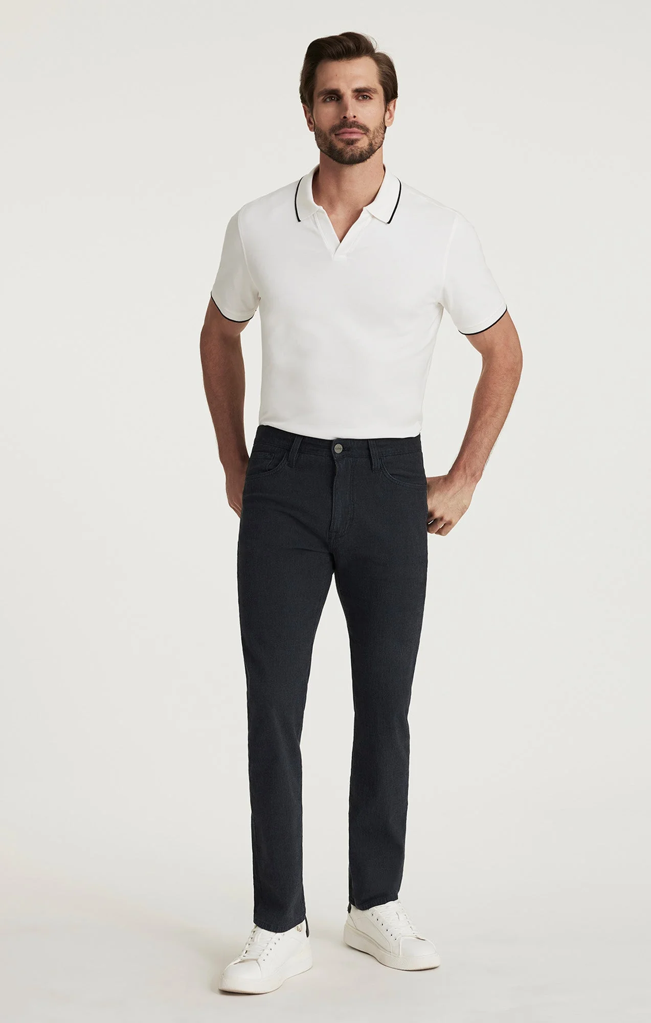 34 Heritage Courage Pant Navy Herringbone - Image 4