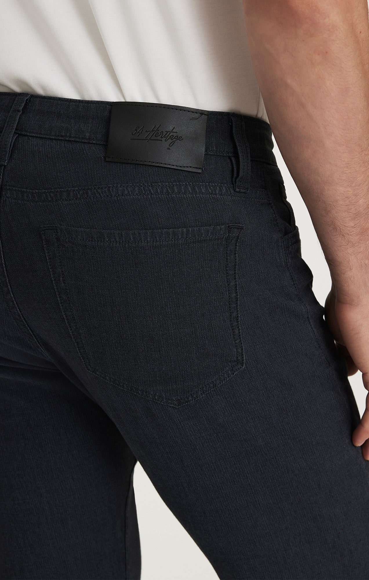 34 Heritage Courage Pant Navy Herringbone - Image 5