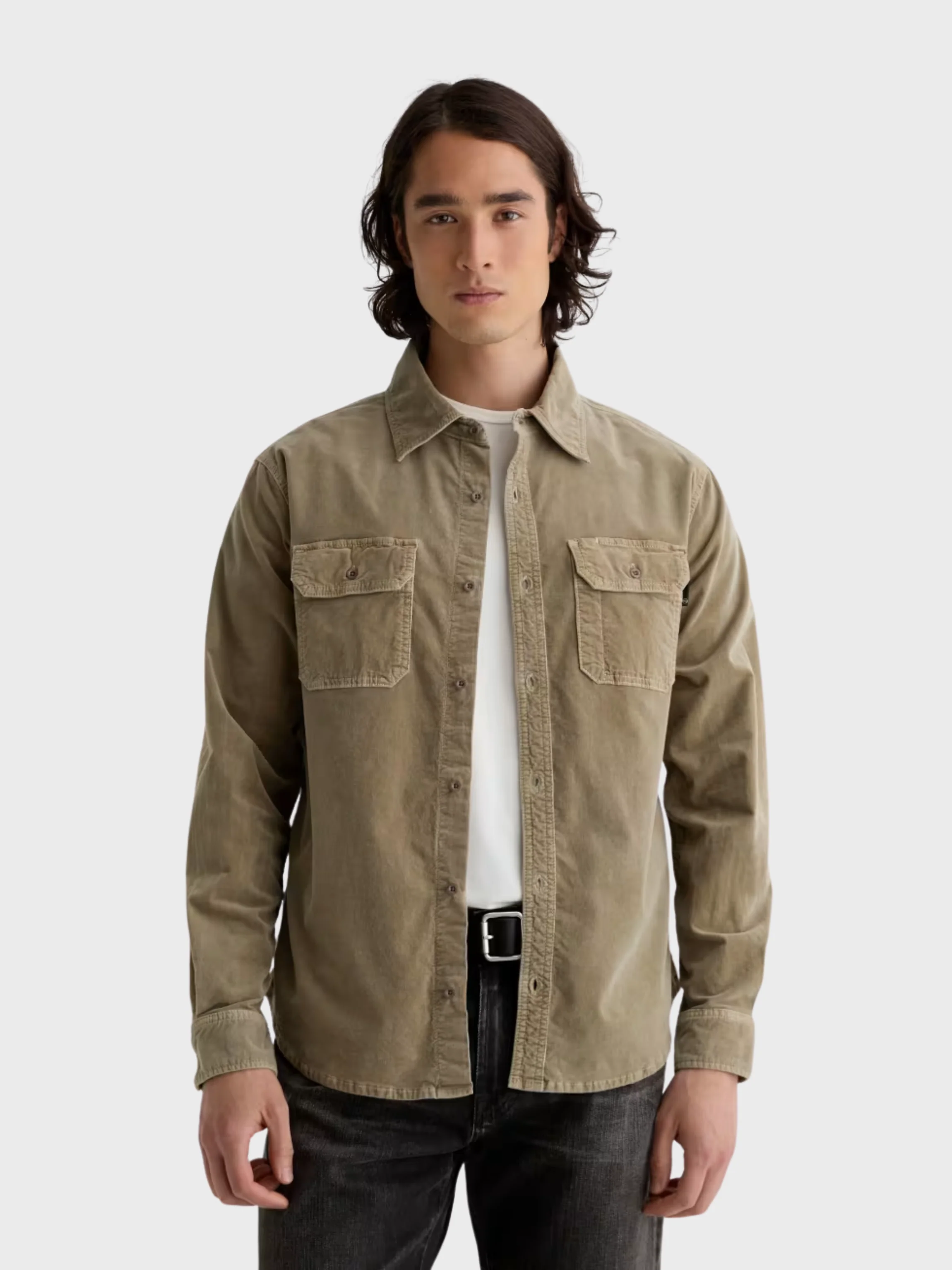 AG Curtis Work Shirt Shirts - Sulfur Industrial Taupe