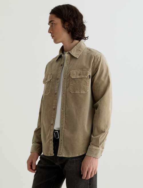 AG Curtis Work Shirt Shirts - Sulfur Industrial Taupe - Image 4