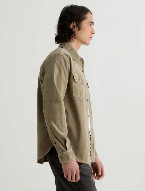 AG Curtis Work Shirt Shirts - Sulfur Industrial Taupe - Image 5