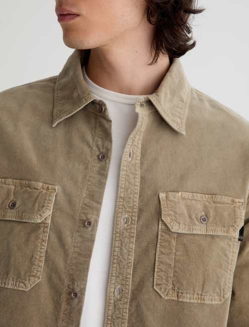 AG Curtis Work Shirt Shirts - Sulfur Industrial Taupe - Image 7