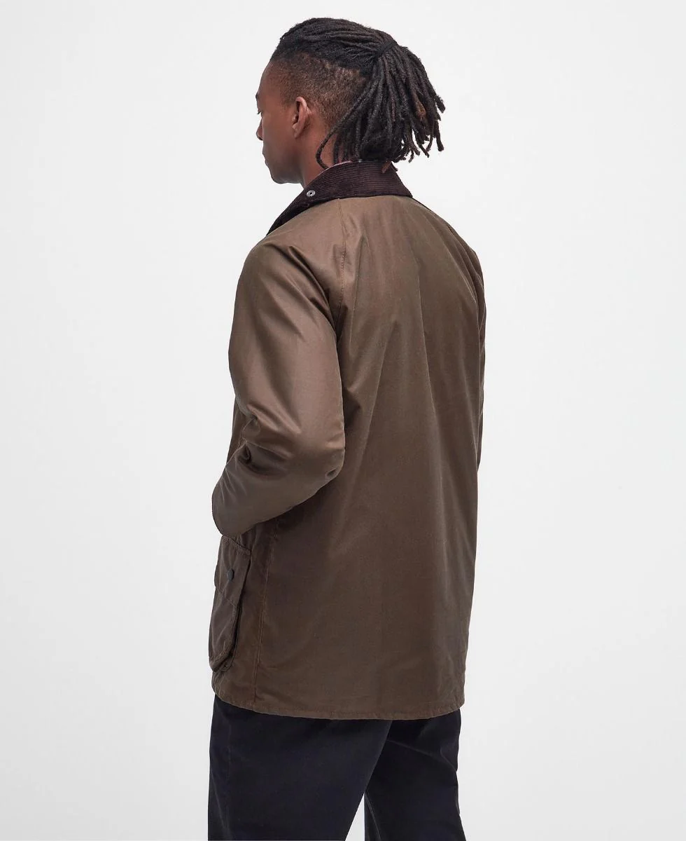 Barbour Beaufort Waxed Jacket - Bark - Image 3