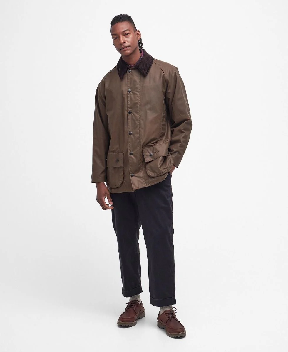 Barbour Beaufort Waxed Jacket - Bark - Image 4