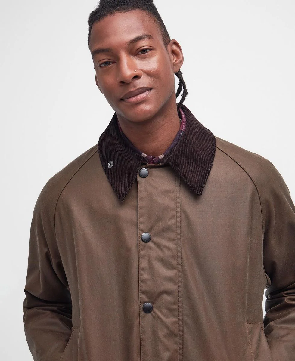 Barbour Beaufort Waxed Jacket - Bark - Image 5