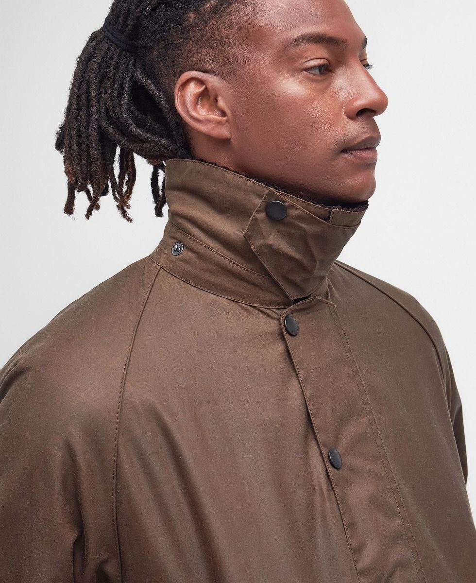 Barbour Beaufort Waxed Jacket - Bark - Image 6