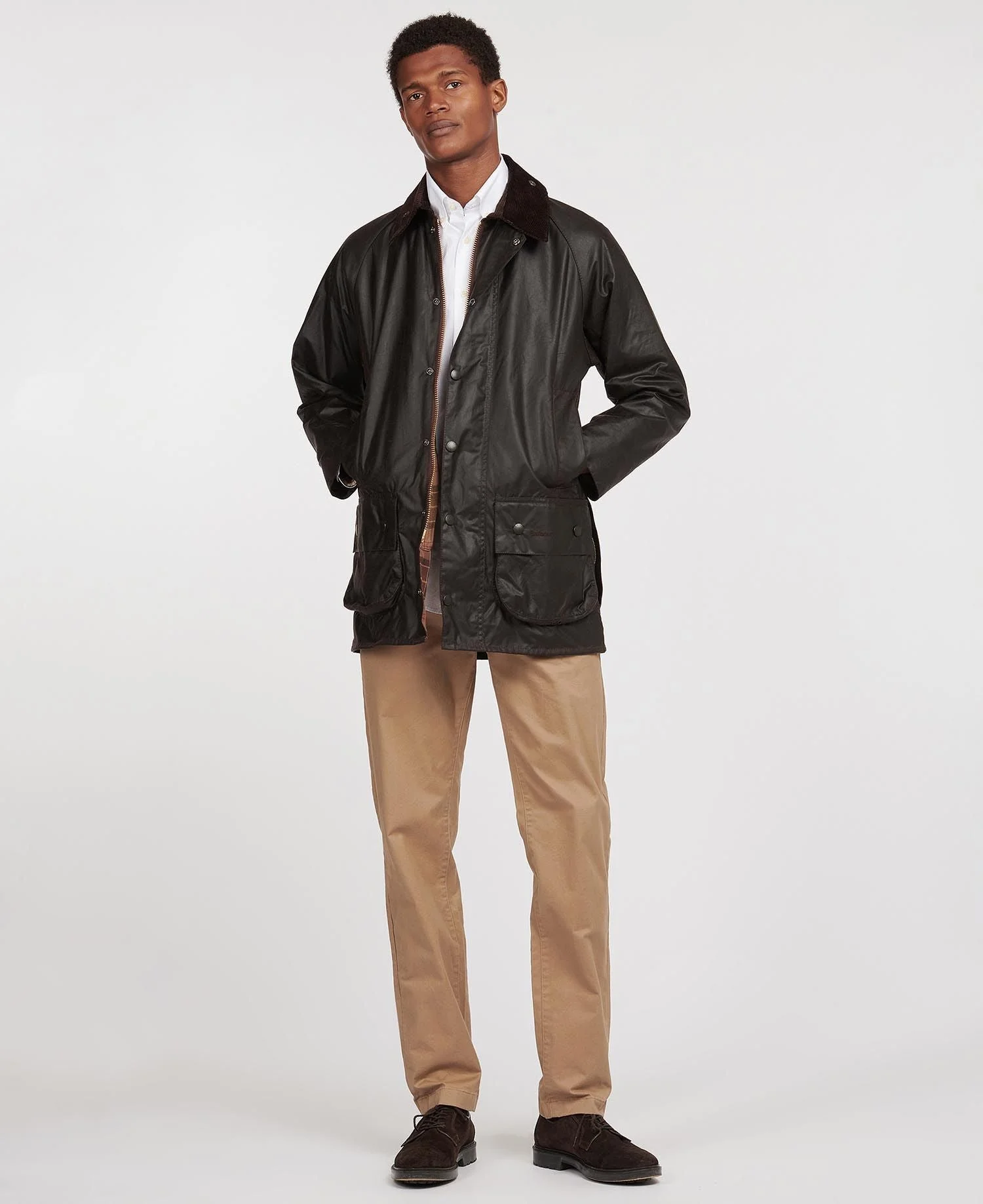 Barbour Beaufort Waxed Jacket - Rustic - Image 4