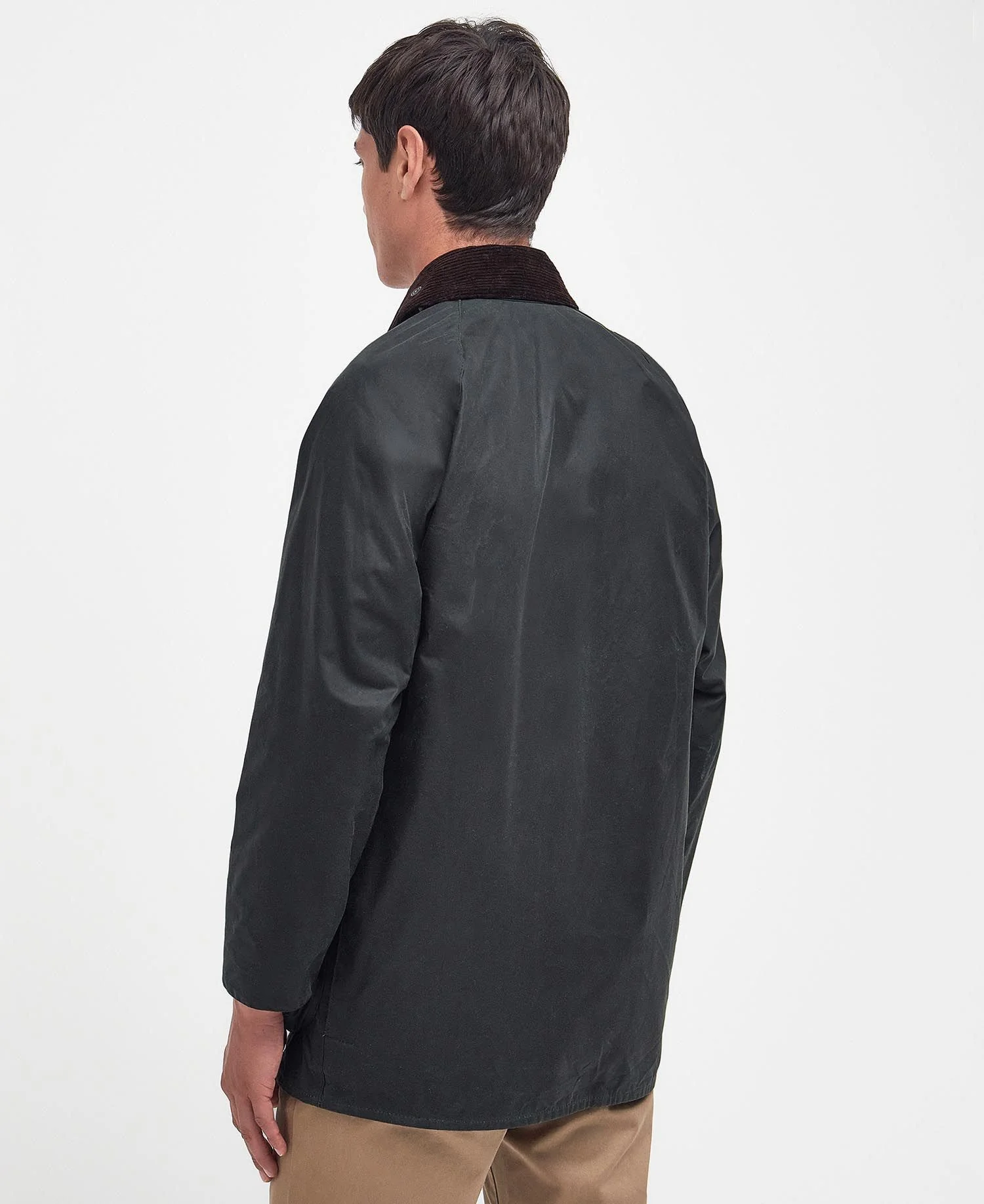 Barbour Beaufort Waxed Jacket - Sage - Image 3