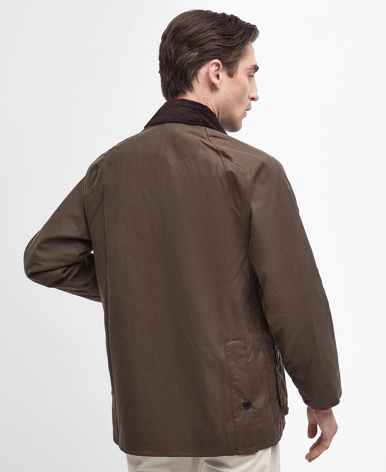 Barbour Bedale Wax Coat - Bark - Image 3