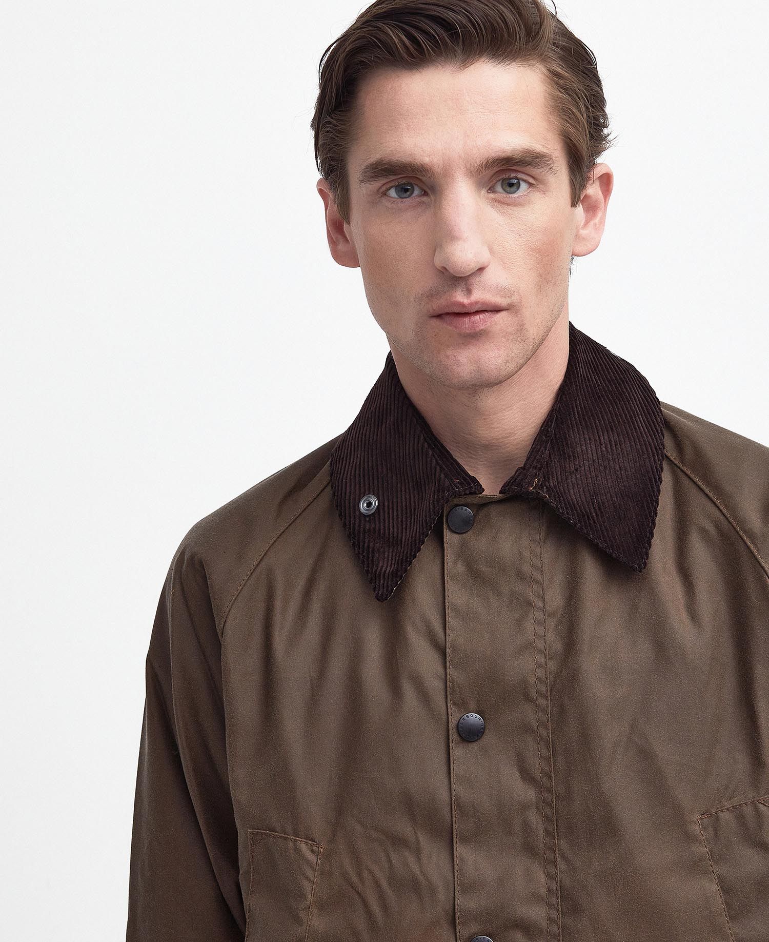 Barbour Bedale Wax Coat - Bark - Image 5