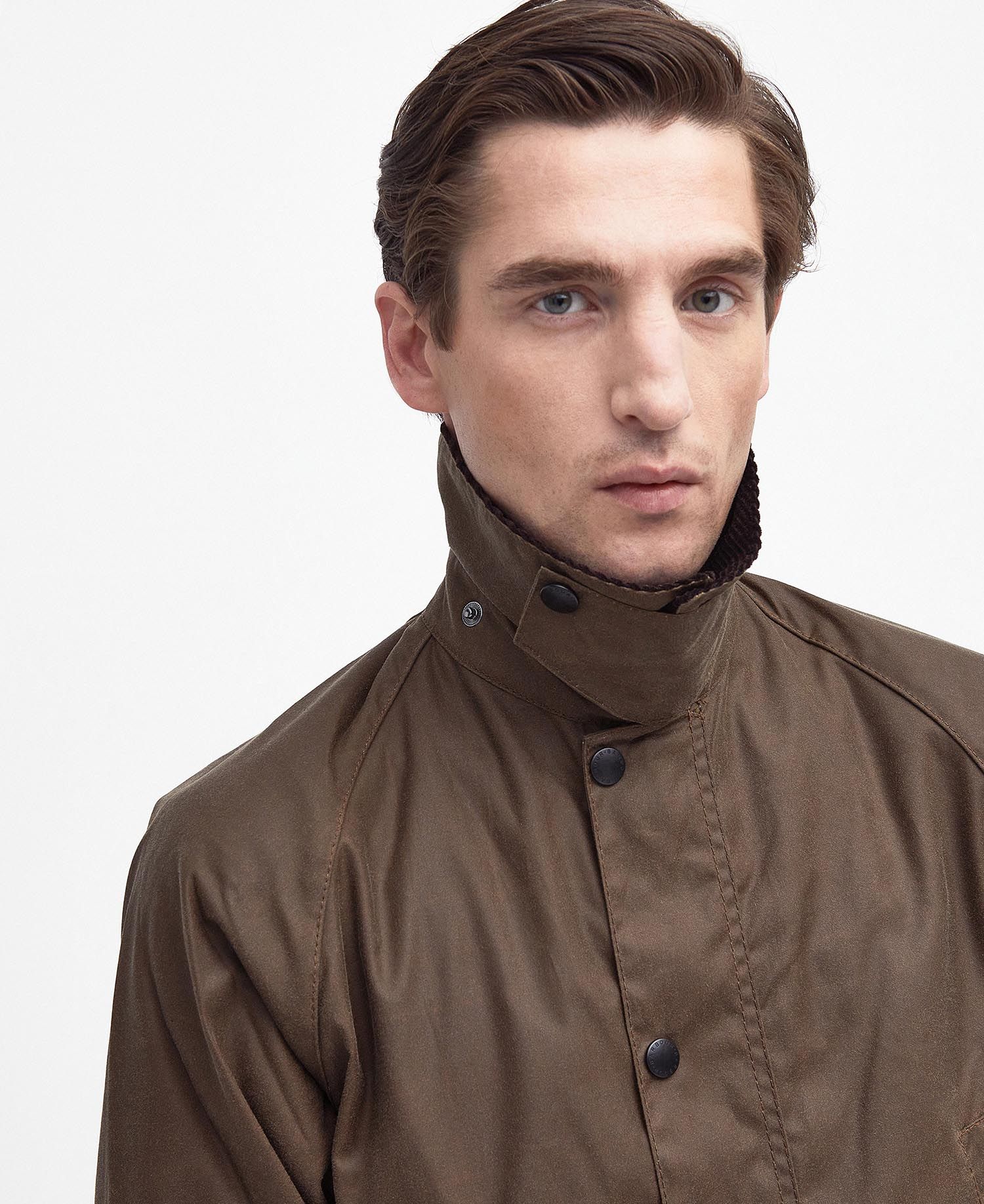 Barbour Bedale Wax Coat - Bark - Image 6