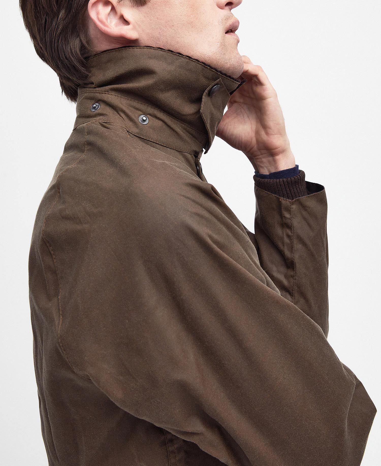 Barbour Bedale Wax Coat - Bark - Image 7