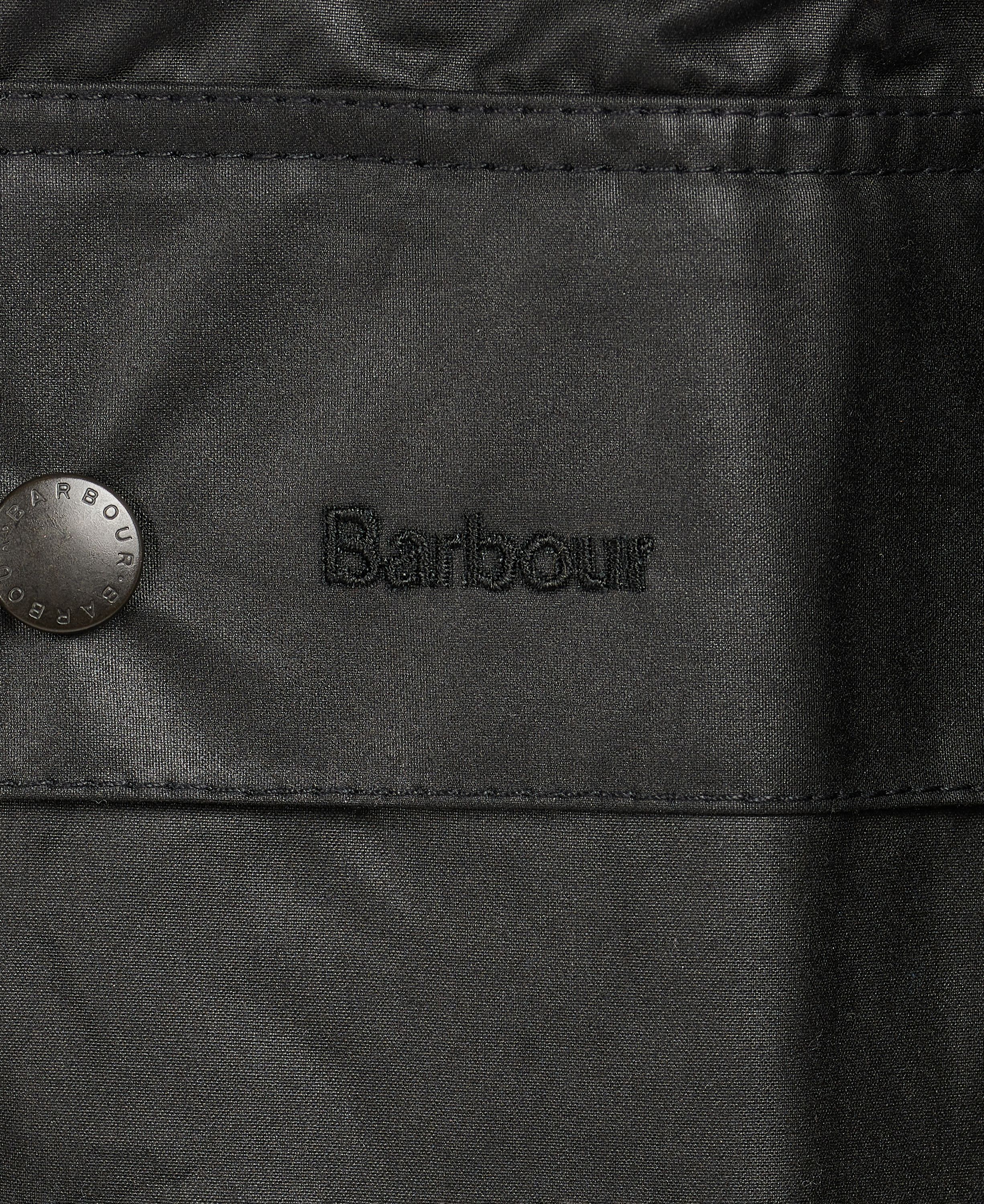 Barbour Bedale Wax Coat - Black - Image 7
