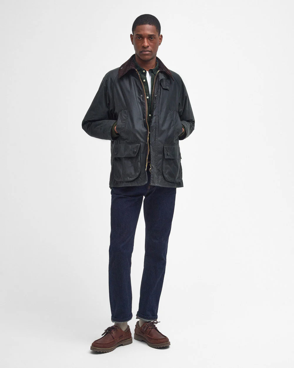 Barbour Bedale Wax Jacket - Sage - Image 4