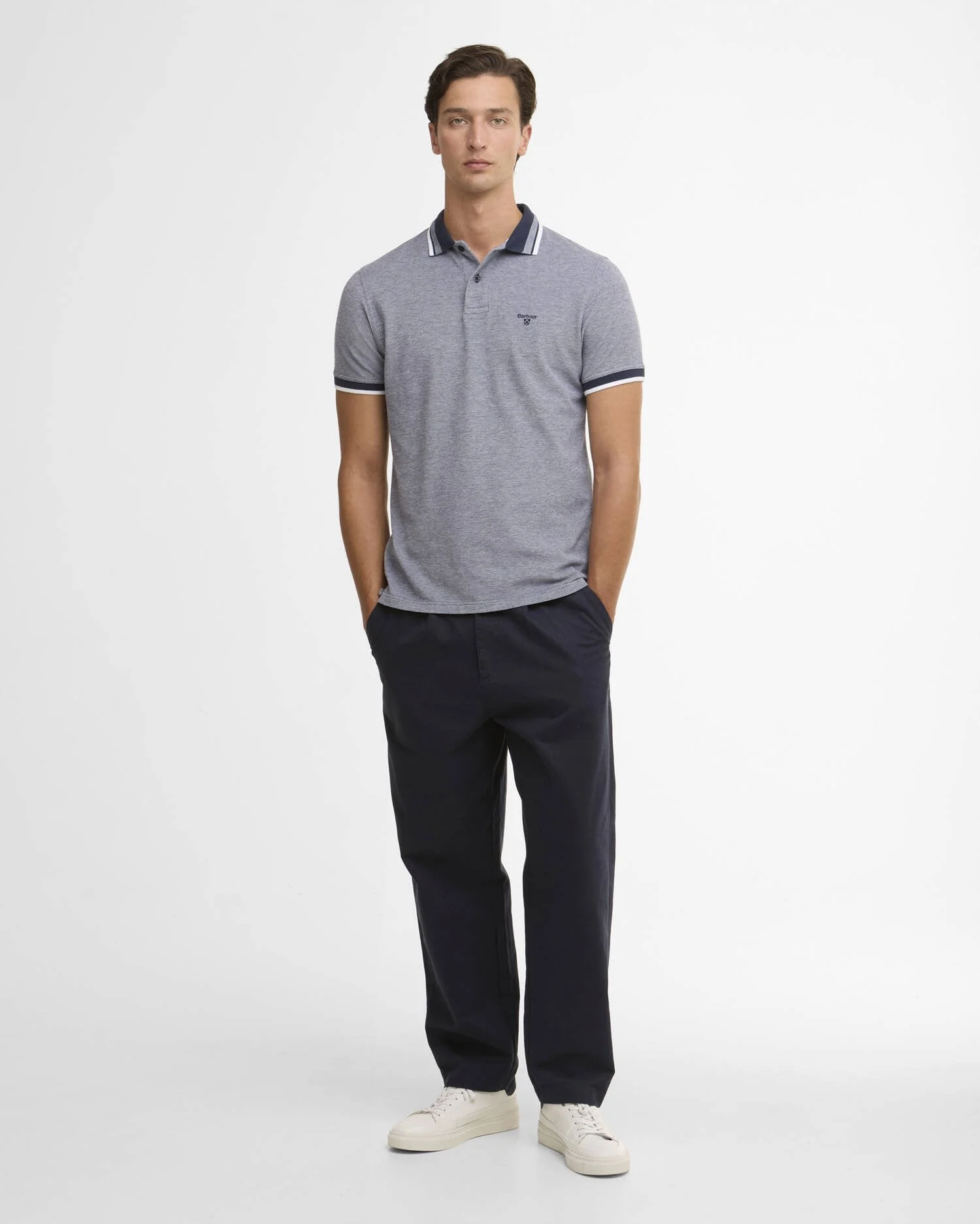 Barbour Castleford Polo - Navy - Image 4