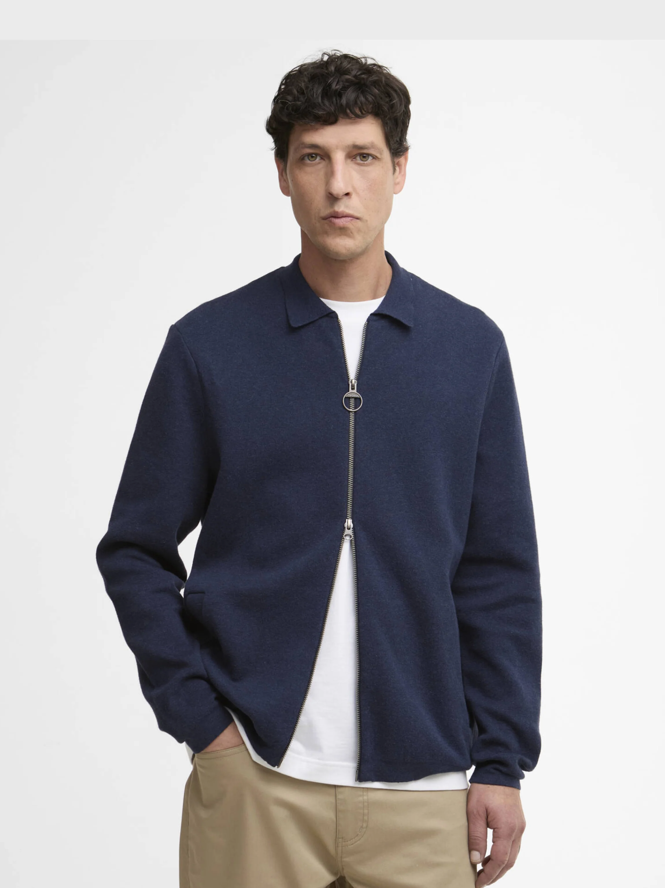 Barbour Crowcombe Zip - Navy