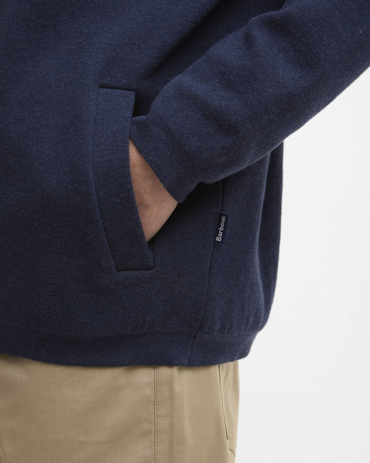 Barbour Crowcombe Zip - Navy - Image 6
