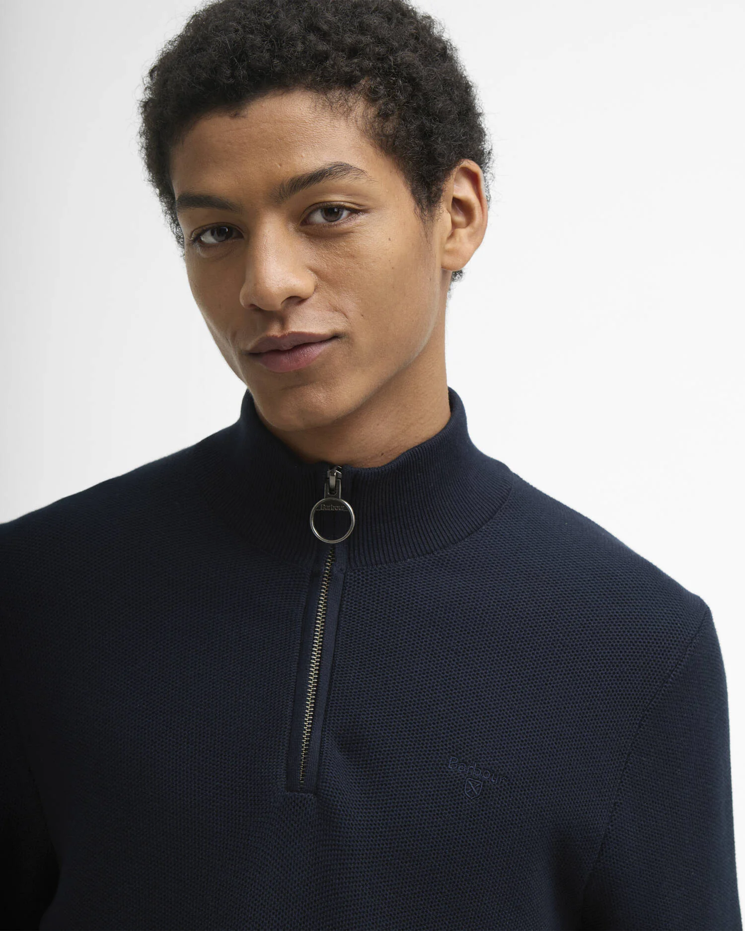 Barbour Honeycomb Hz - Navy - Image 5