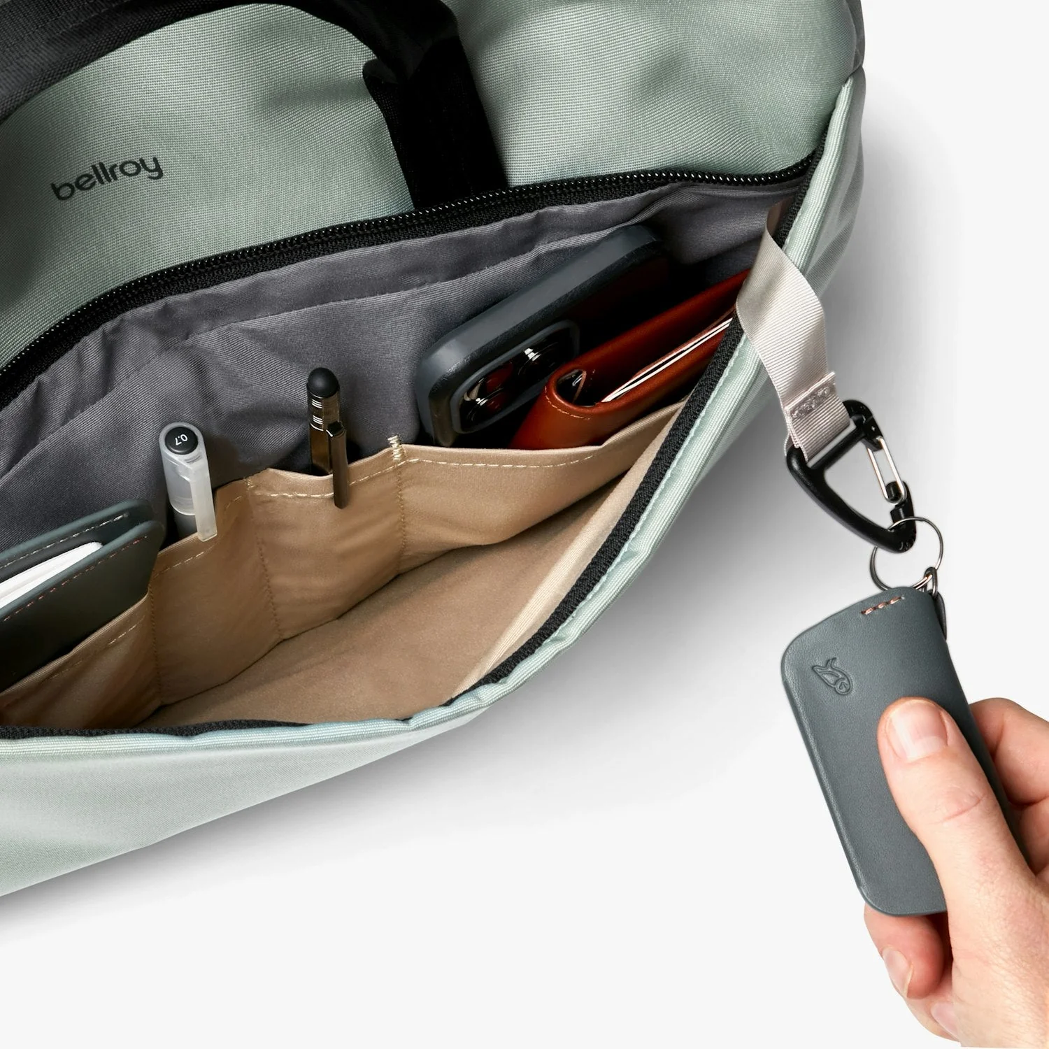 Bellroy Via Work Bag (Tech Briefcase) Eucalyptus - Image 5