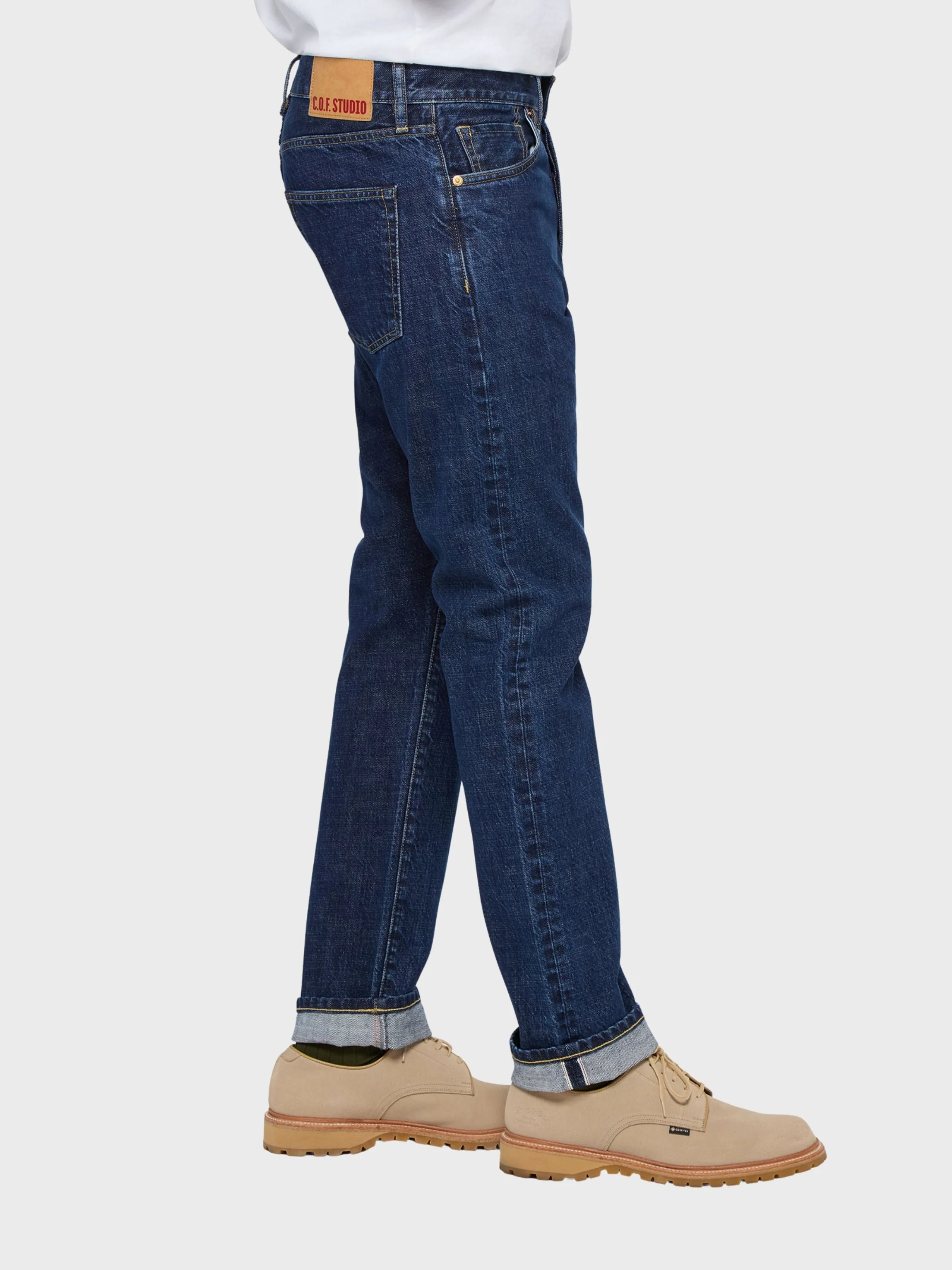 COF Studio M8 Straight 14oz RG CO Jeans Indigo Selvedge 6X Wash - Image 3