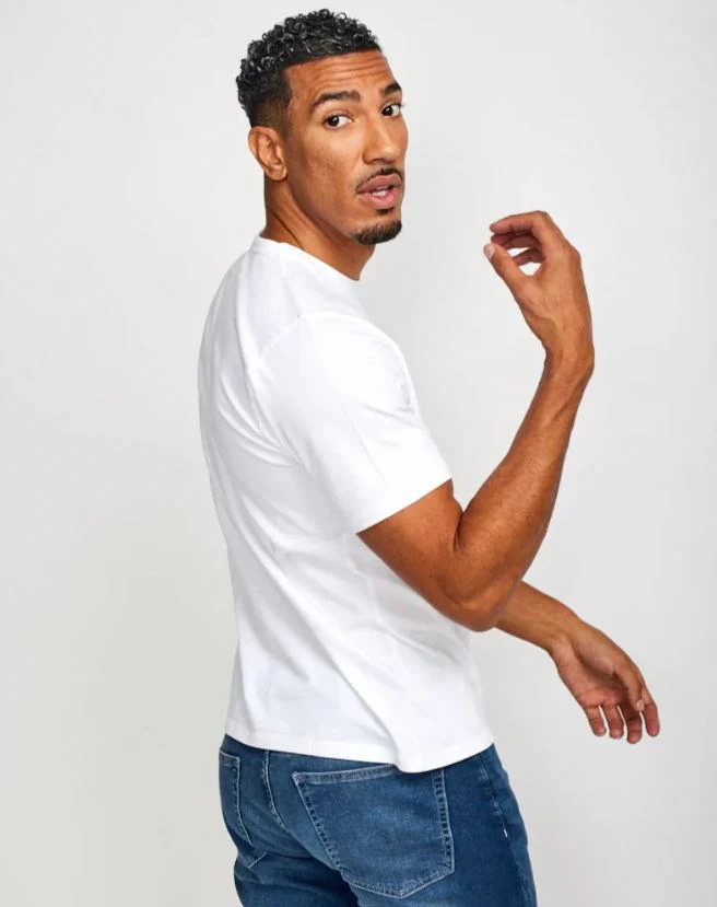 Easy Mondays Crew Neck SS Cotton T-Shirt White - Image 3