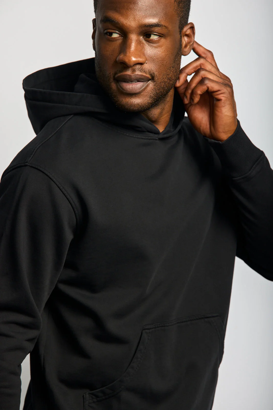 Easy Mondays Organic Cotton Hoodie Black - Image 5