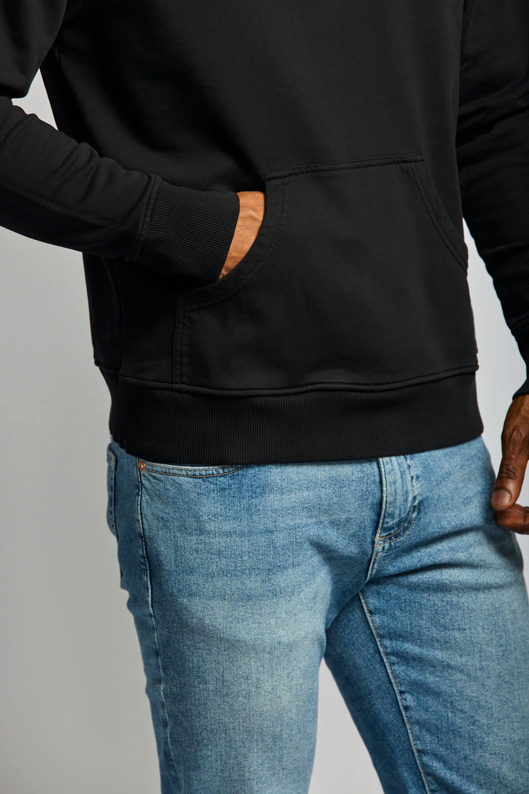 Easy Mondays Organic Cotton Hoodie Black - Image 6