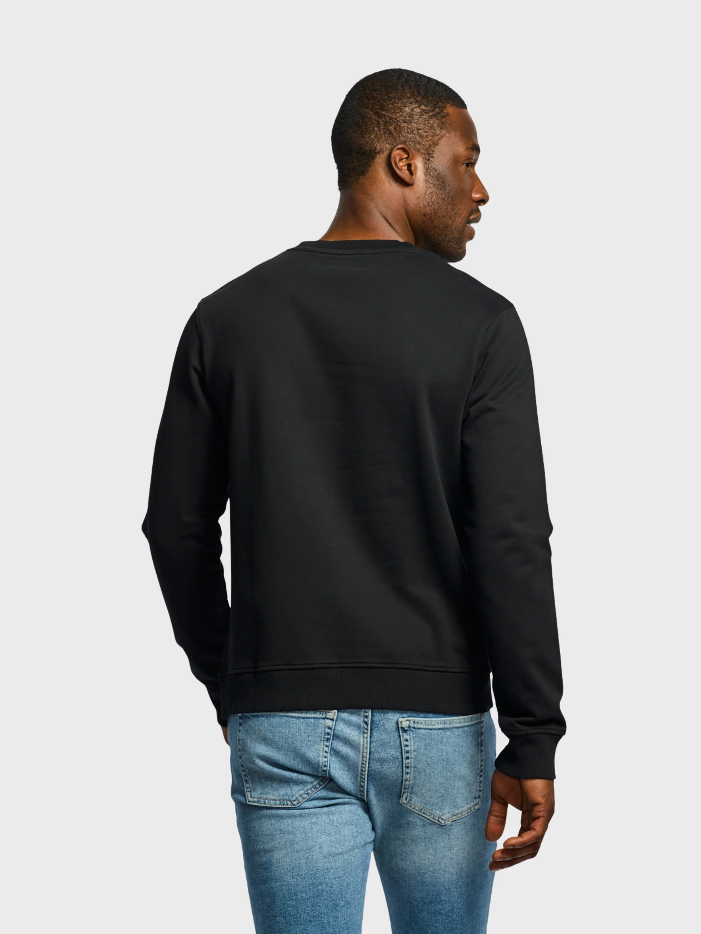 Easy Mondays Organic Cotton Sweatshirt Black - Image 2