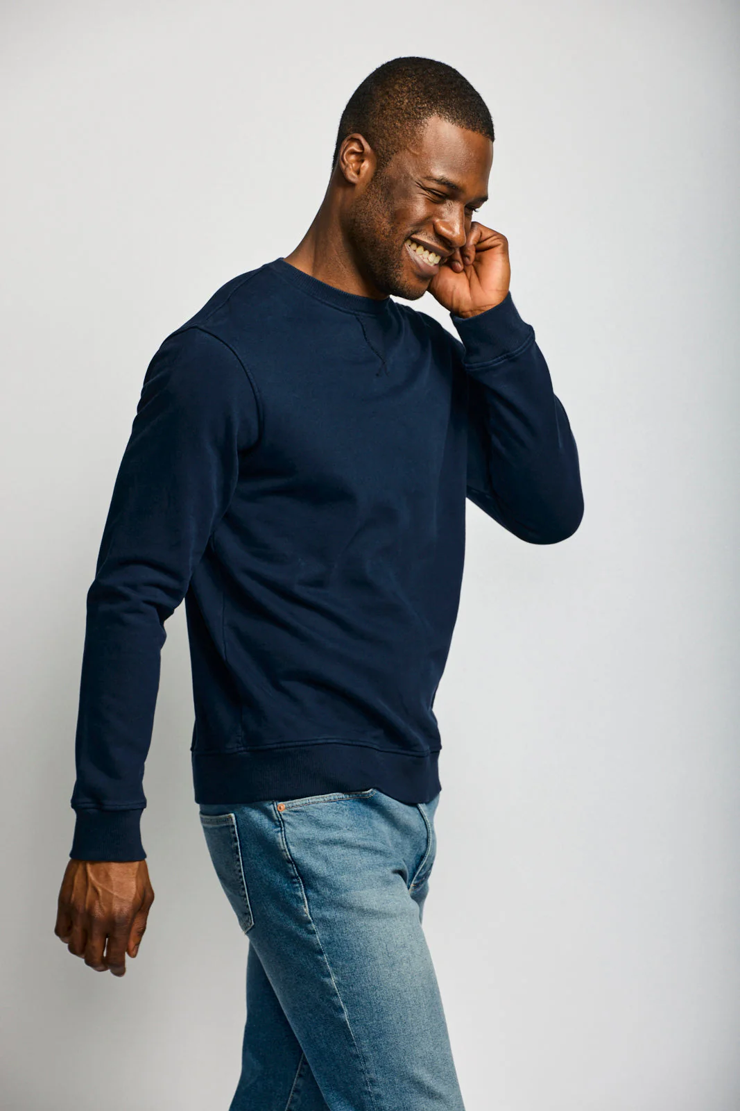 Easy Mondays Organic Cotton Sweatshirt Navy - Image 3