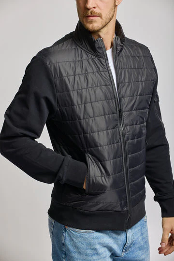 Easy Mondays Quilted Nylon Jacket Black - Image 3