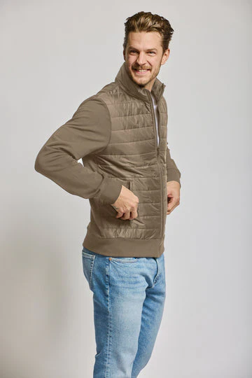 Easy Mondays Quilted Nylon Jacket Mocha - Image 3